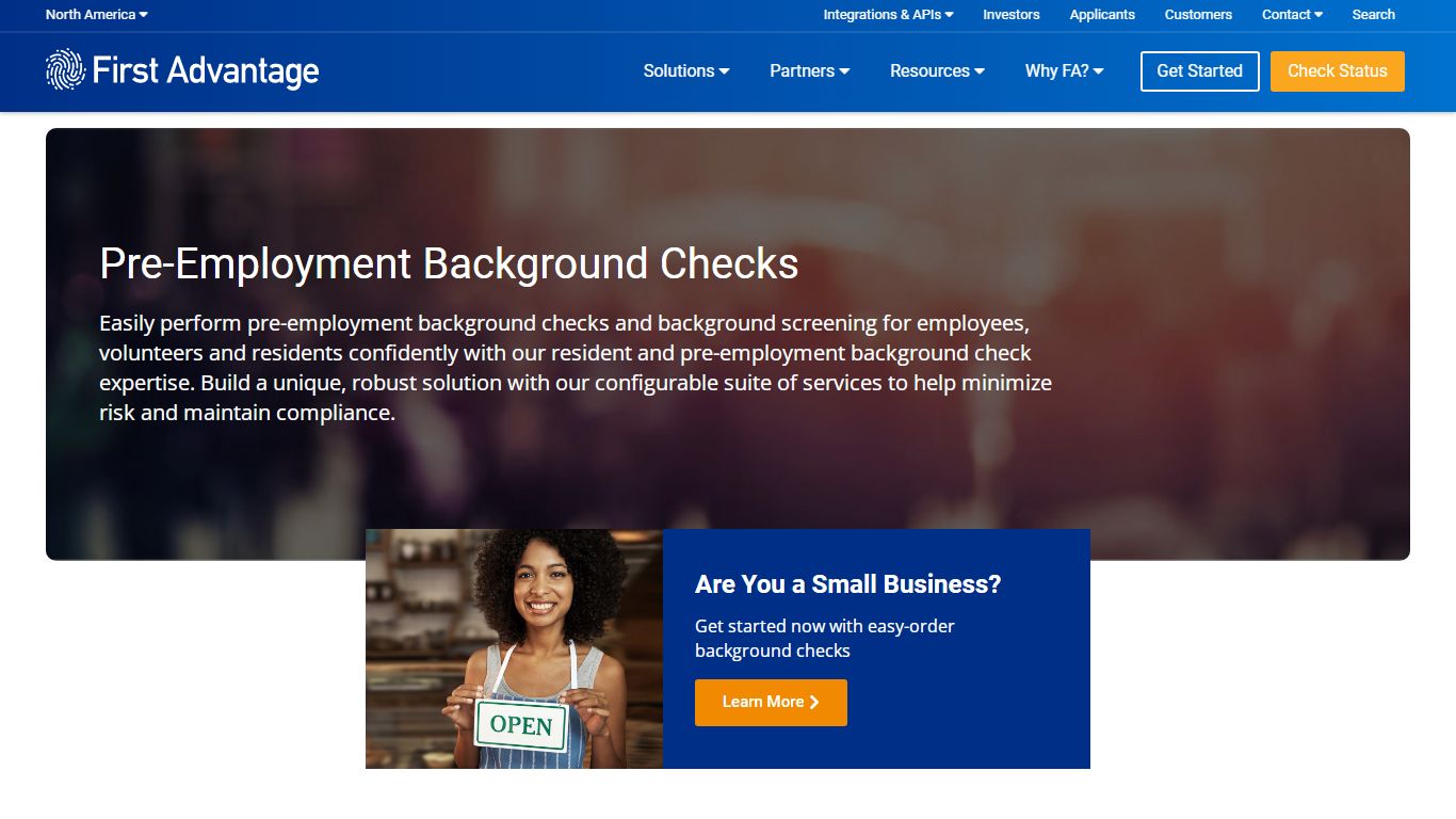 Employment Background Checks & Screenings | First Advantage - North America